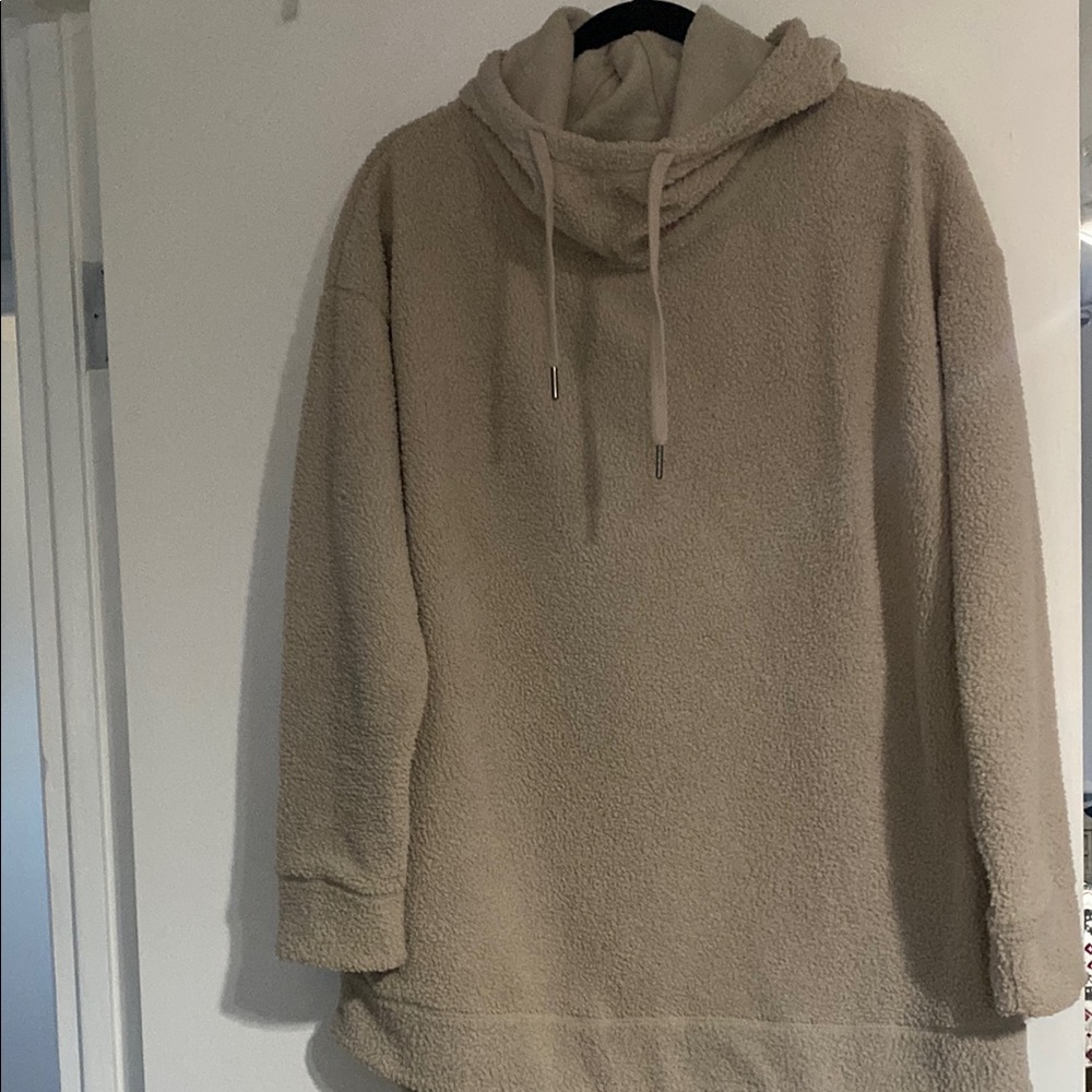 Cozy soft Tan Sherpa Hoodie
